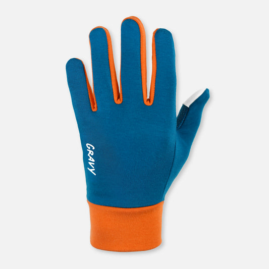 GLOVES - Blue / Orange