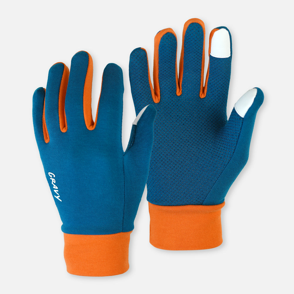 GLOVES - Blue / Orange