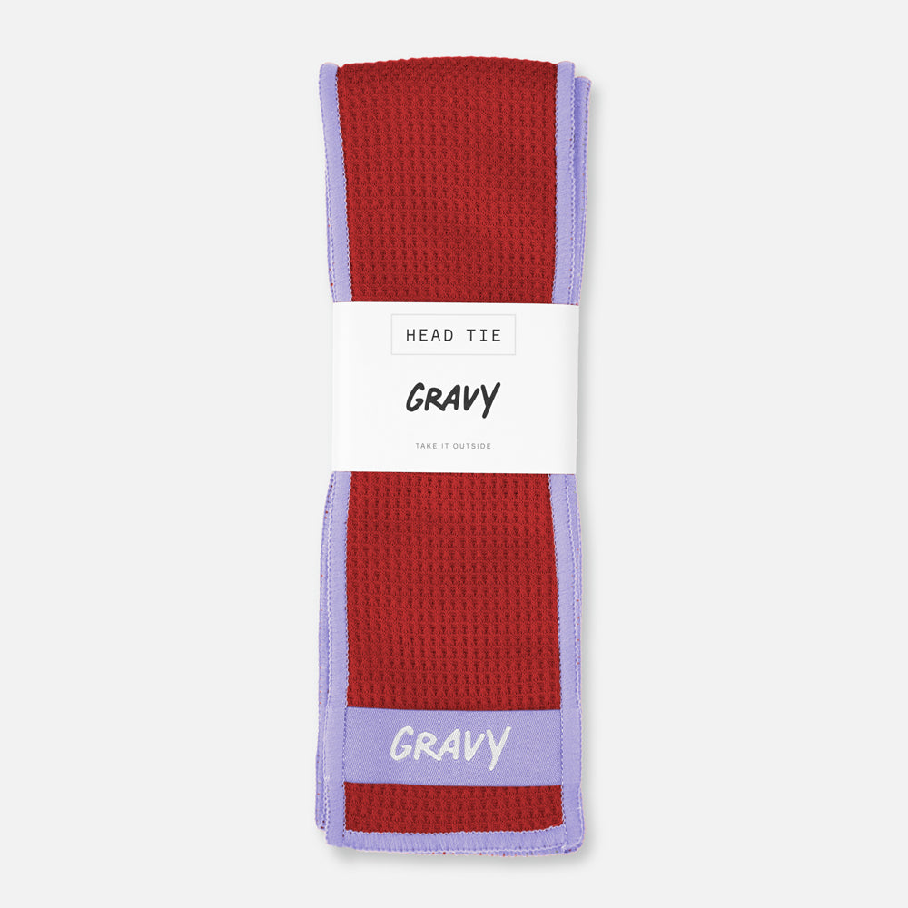 HEAD TIE - Maroon / Lilac
