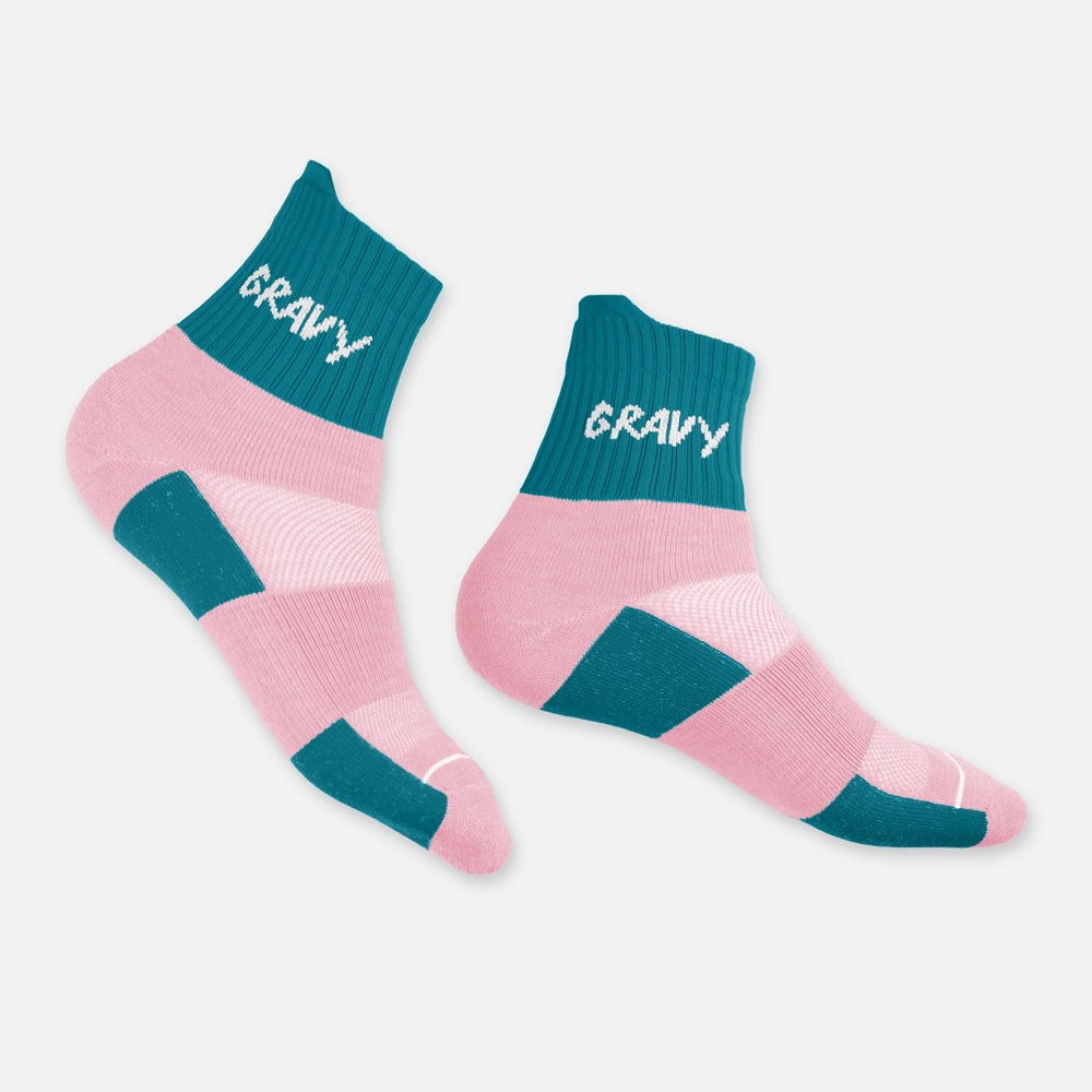 SOCKS - Teal / Pink