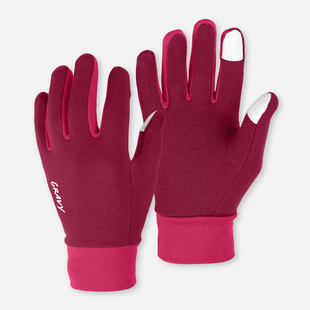 GLOVES - Plum / Pink