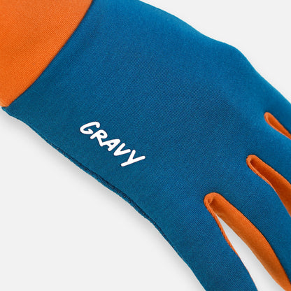 GLOVES - Blue / Orange