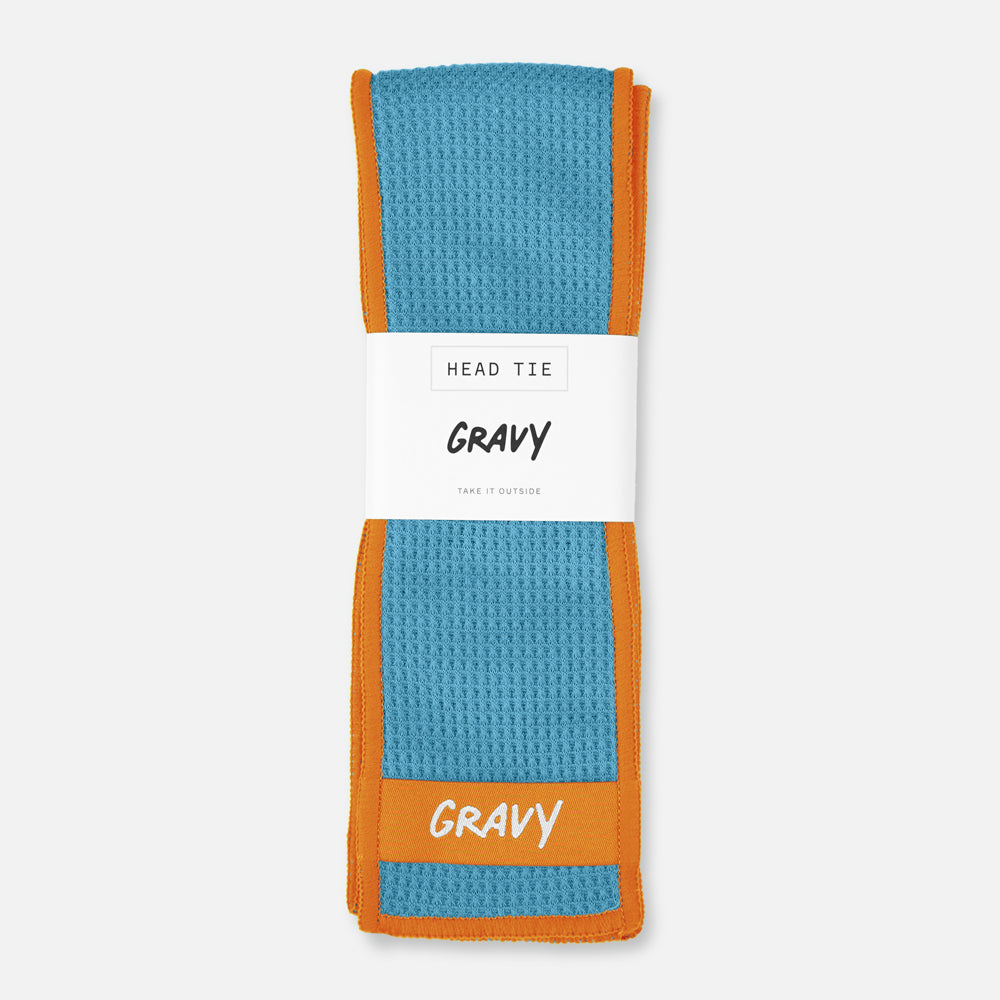 HEAD TIE - Sky Blue / Orange