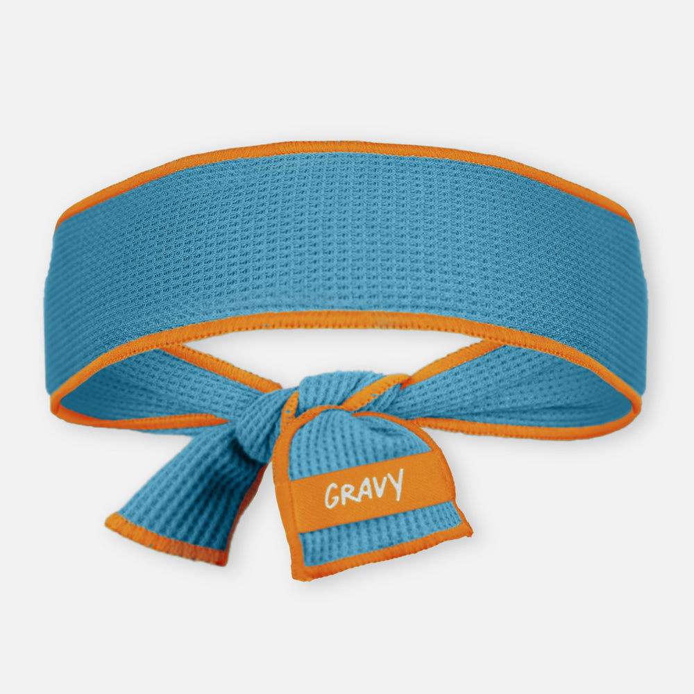 HEAD TIE - Sky Blue / Orange